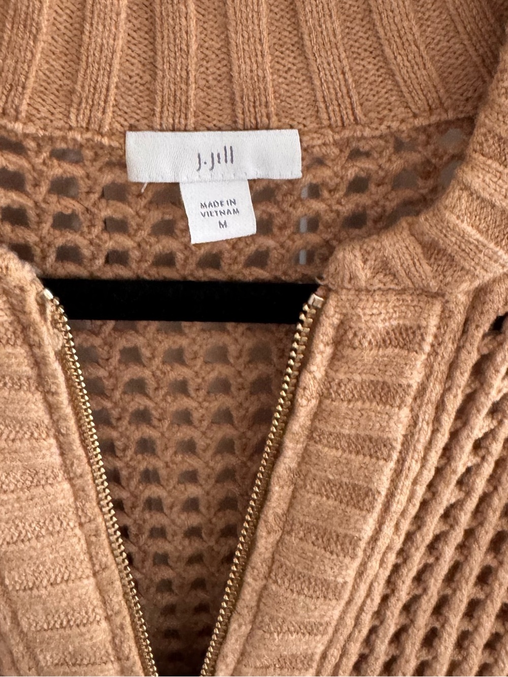 Jjill medium zip front sweater, like new - Picture 3 of 5